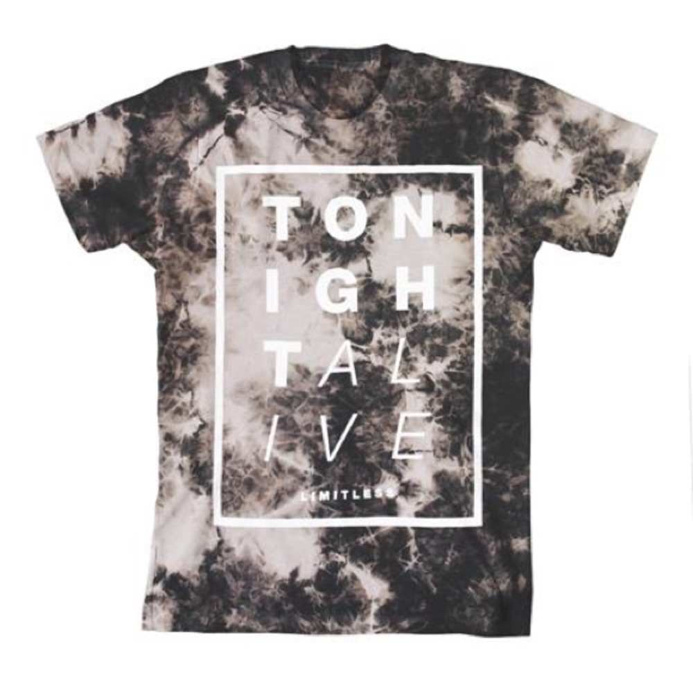 Tonight Alive band T-shirt acid washed Like new 💯